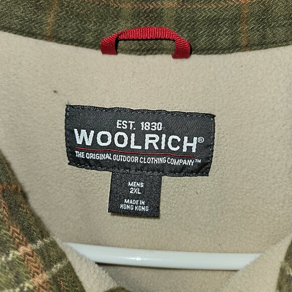 Vintage Woolrich Plaid Shacket Mens Size XXL Fleece Lined - Picture 2 of 6